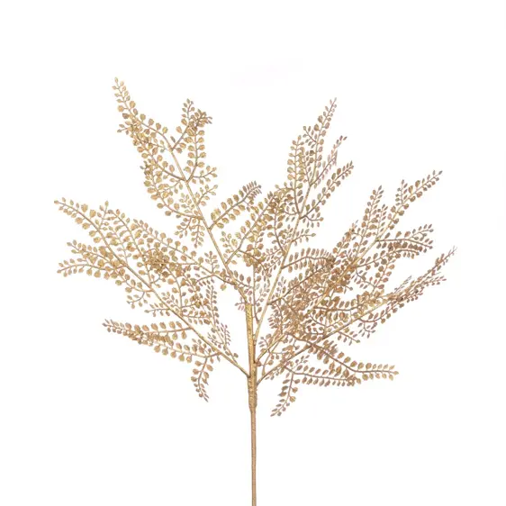 Maidenhair Fern Metallic Stem - Gold