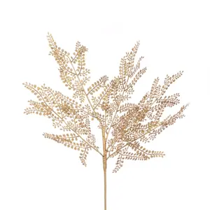 Maidenhair Fern Metallic Stem - Gold