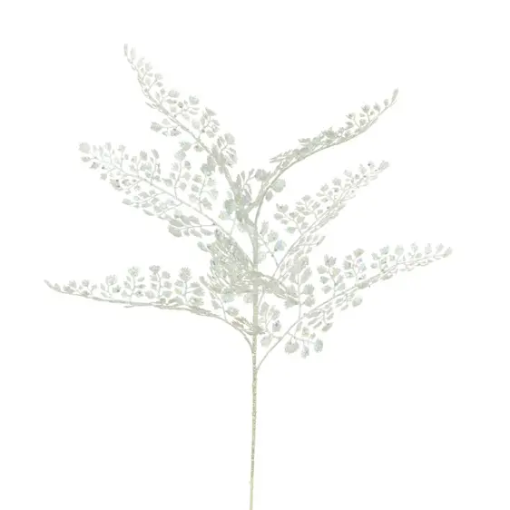 Maidenhair Fern Sparkling Stem - Silver