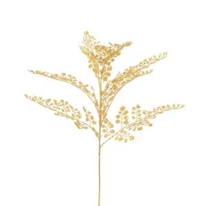 Maidenhair Fern Sparkling Stem - Gold