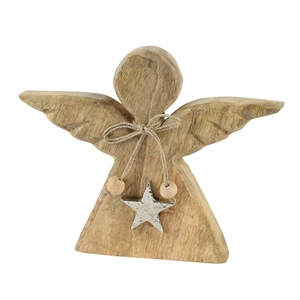 Mango Wood Angel Figurine