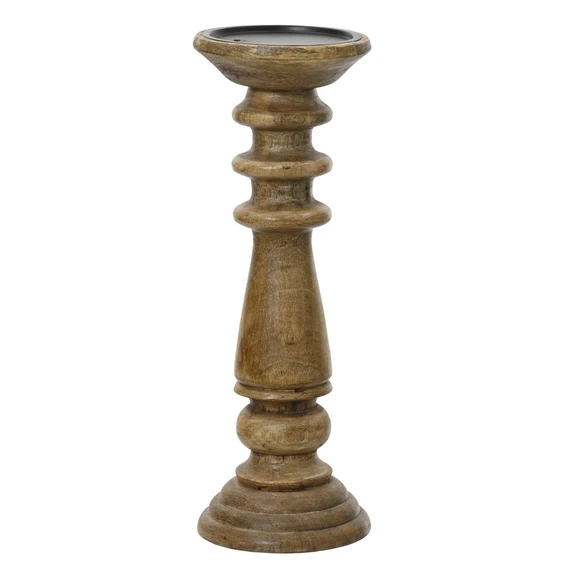 Mango Wood Pillar Candle Holder