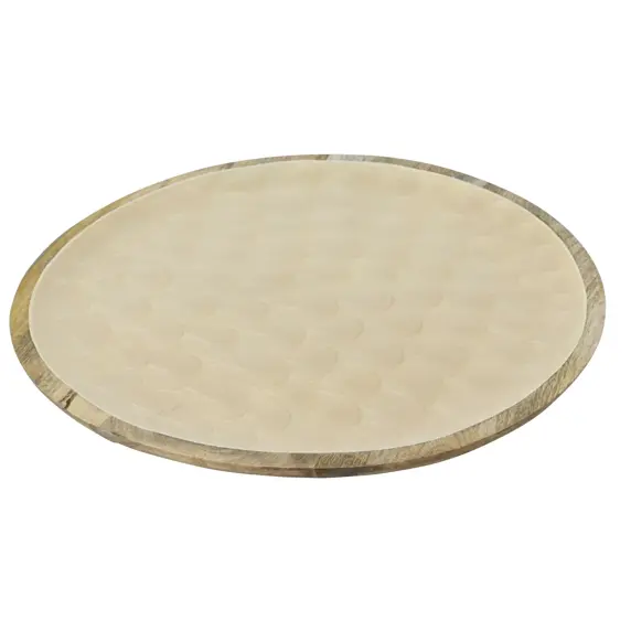 Mango Wood Plate - Cream - image 2