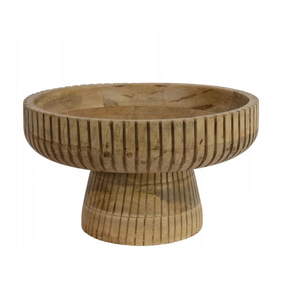 Mango Wood Raised Bowl