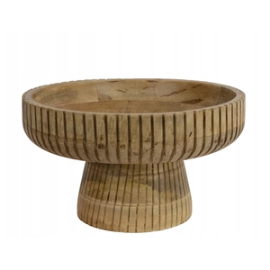 Mango Wood Raised Bowl