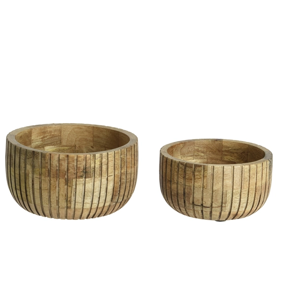 Mango Wood Serving Bowl Set - image 1