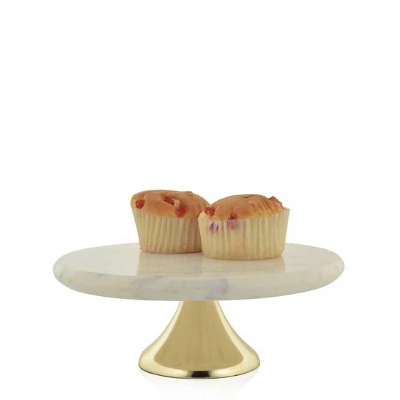 Marble & Gold Cake Stand - Small - image 2