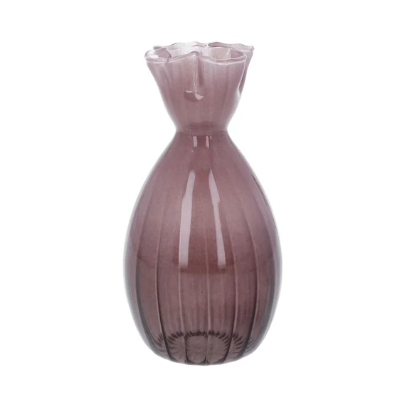 Mauve Frill Tall Bud Vase
