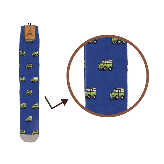 Men's 4x4 Car Welly Socks