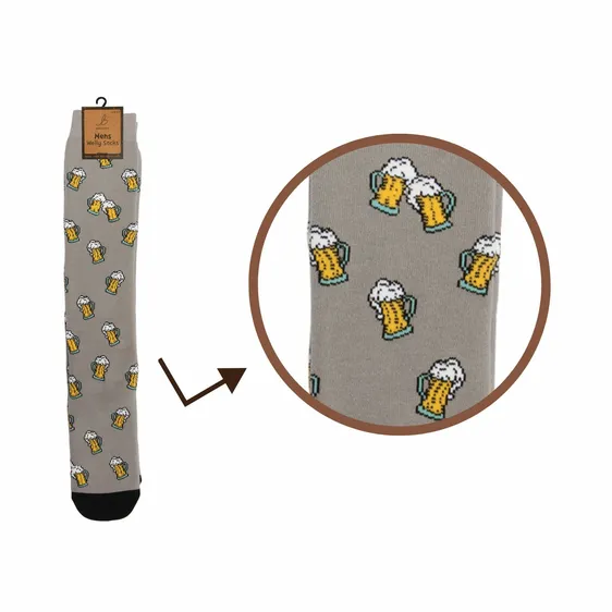 Men's Beer Party Welly Socks
