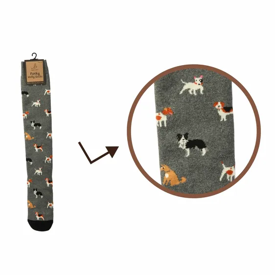Men's Doggy Diva Welly Socks