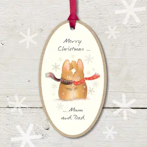 Merry Christmas Mum & Dad Keepsake Plaque