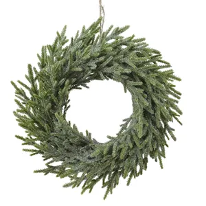 Merry Fir Artificial Glitter Wreath - 30cm