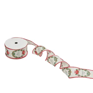 Merry Wreath Premium Ribbon - 38mm