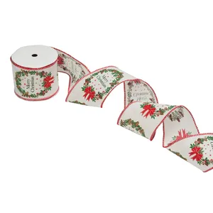Merry Wreath Premium Ribbon - 63mm