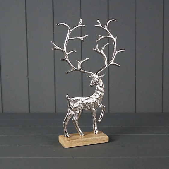Metal Reindeer Figurine - Large