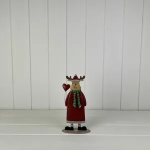 Metal Winter Reindeer Figurine