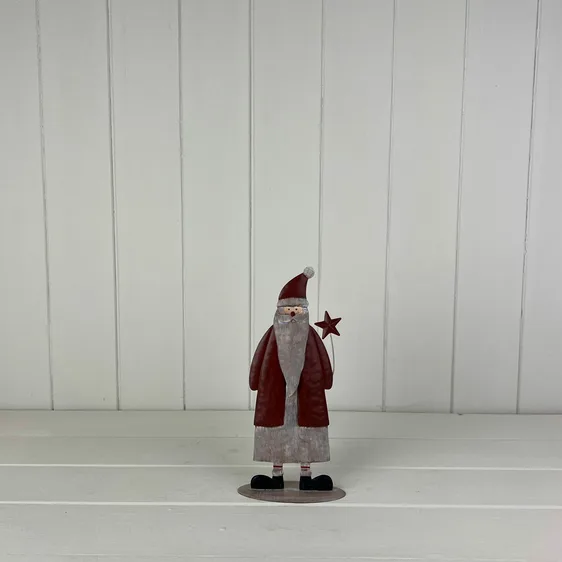 Metal Winter Santa Figurine