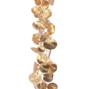 Metallic Eucalyptus Garland - Gold