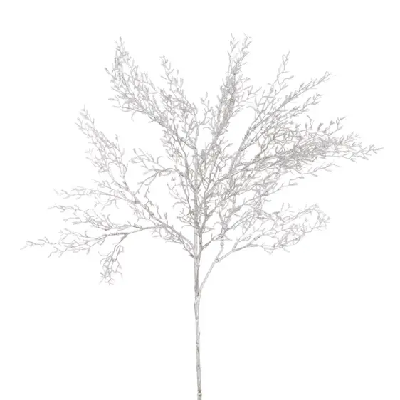 Metallic Feathered Foliage Spray