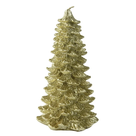 Metallic Gold Tree Candle - Small