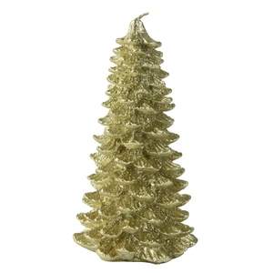 Metallic Gold Tree Candle - Small