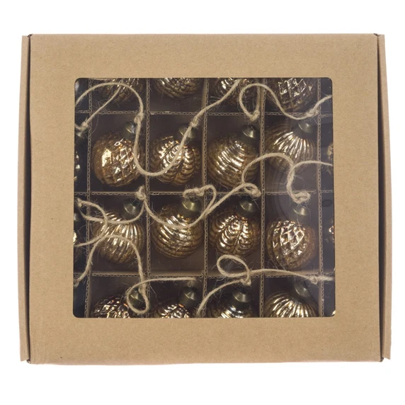 Mini Bauble Garland - Gold