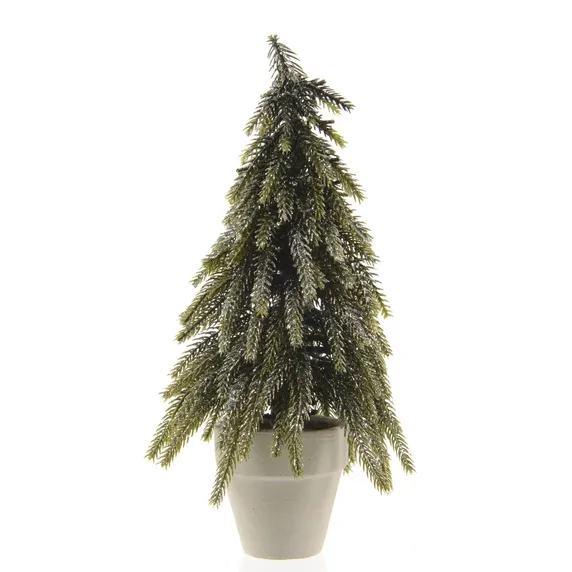 Mini Glitter Artificial Potted Tree - 34cm