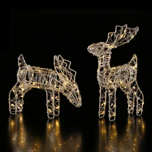 Miniature Acrylic Deer - Warm White