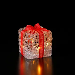 Miniature Acrylic Present - Warm White