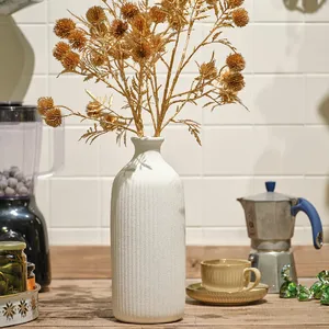 Minimalist Ribbed Vase - image 2