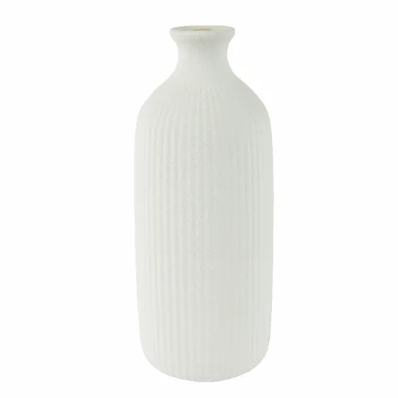 Minimalist Ribbed Vase - image 1