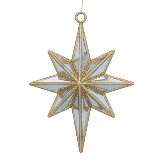 Mirrored Hanging Star Decoration
