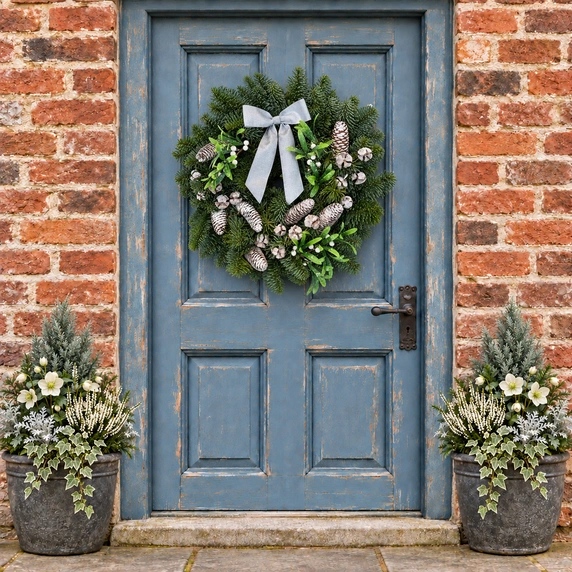 Mistletoe Kisses Wreath - 10" - image 2