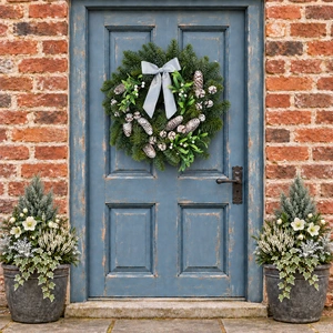 Mistletoe Kisses Wreath - 10" - image 2