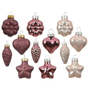 Mixed Shape Bauble Set - Pink