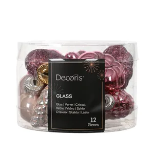 Mixed Shape Bauble Set - Pink - image 2