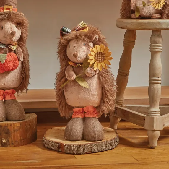 Mrs Hedgehog Standing Decoration