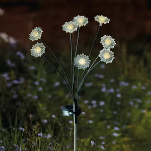 Multi-Stem Floral Stake Light - Warm White - image 1