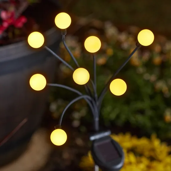 Multi-Stem Glow Globes Stake Light - Warm White - image 2