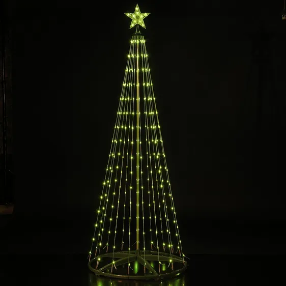 Multicolour Wire Cone Tree - 1.8m - image 3