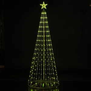 Multicolour Wire Cone Tree - 1.8m - image 3