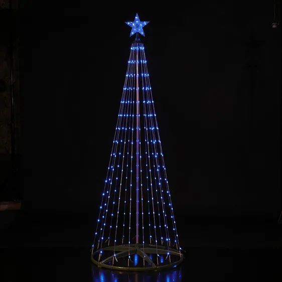 Multicolour Wire Cone Tree - 1.8m - image 4
