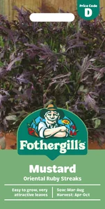 Mustard Oriental Ruby Streaks Seeds
