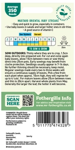 Mustard Oriental Ruby Streaks Seeds - image 2