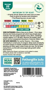 Nasturtium Tip Top Velvet Seeds - image 2