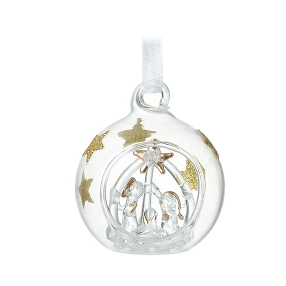 Nativity Glass Bauble