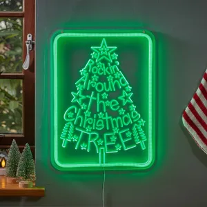 Neon Christmas Tree Sign