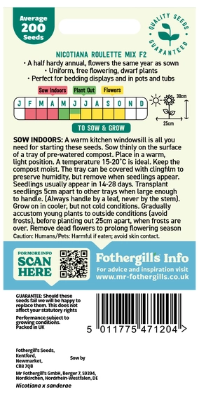 Nicotiana Roulette Mixed F2 Seeds - image 2