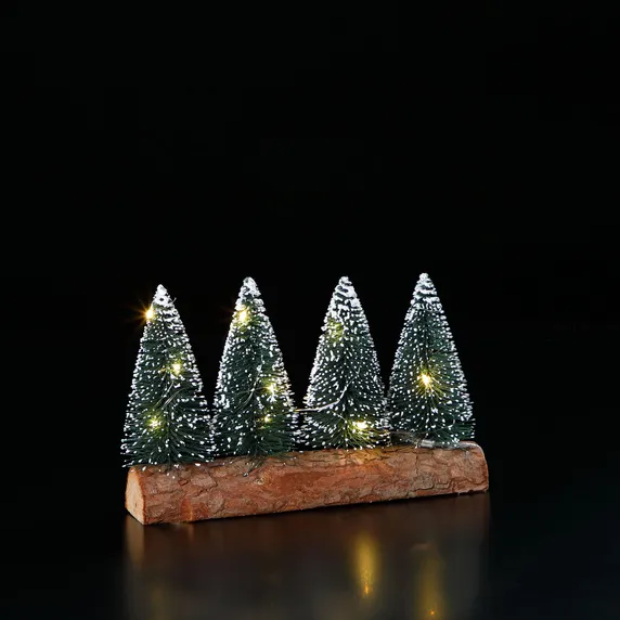 Noma Bristle Christmas Trees Decoration - 4 Trees